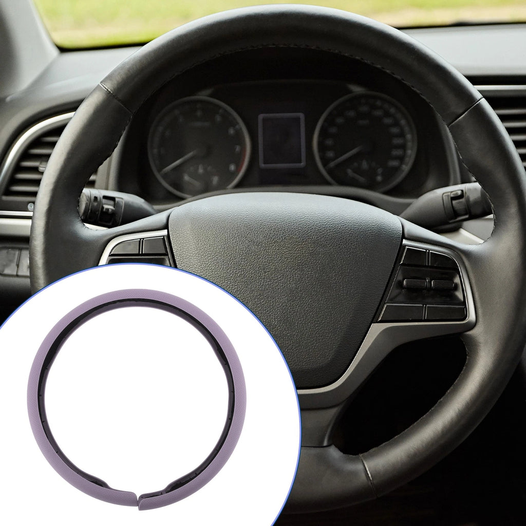 PU Artificial Leather Steering Wheel Cover for Universal Fit (14.96")