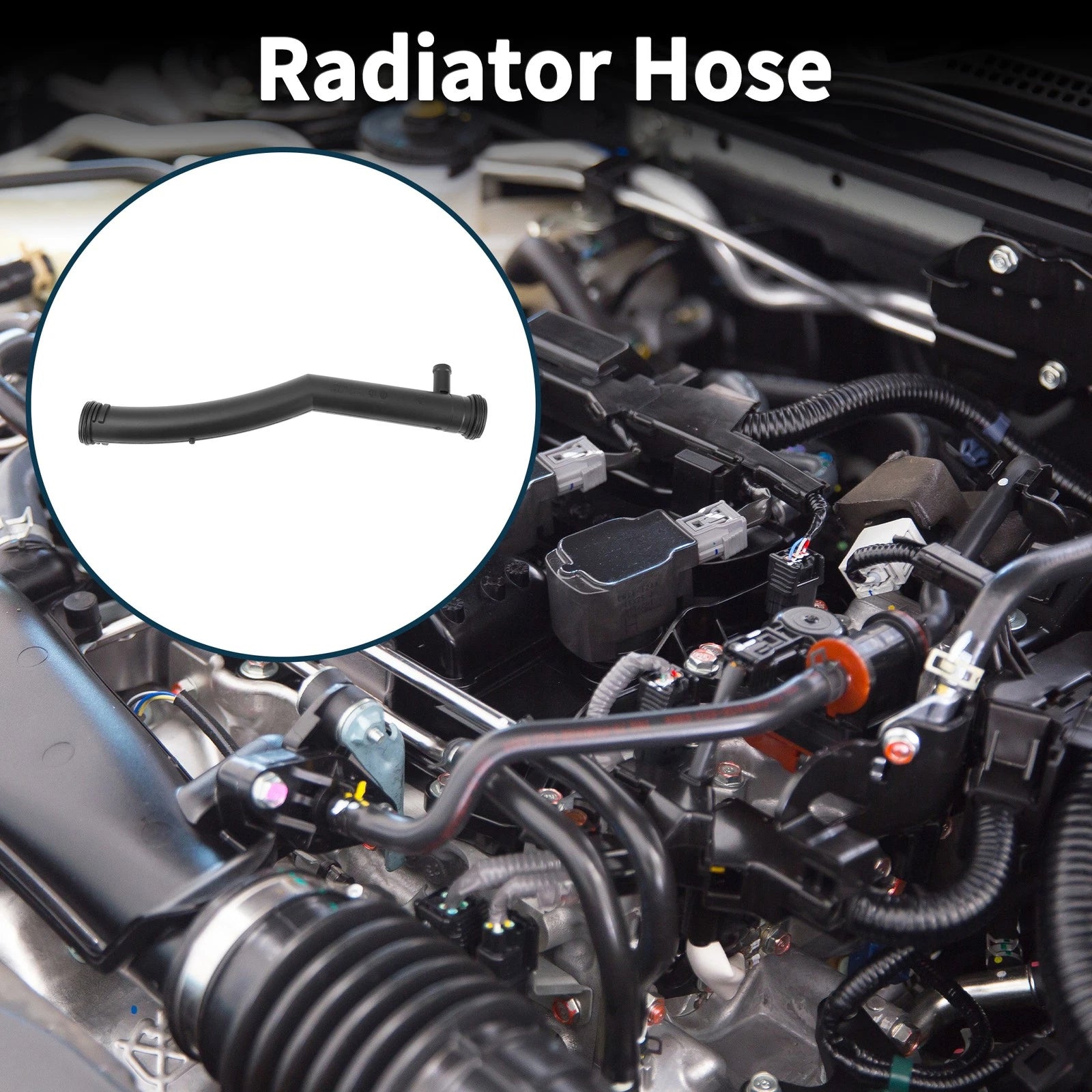 Radiator Hose Coolant Pipe Replacement for Audi A3 (2007–2012) Black