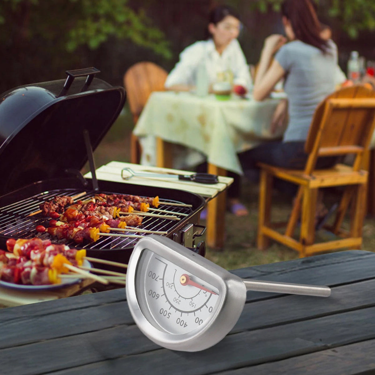Bimetallic Thermometer for Oven BBQ Use - Easy Reading