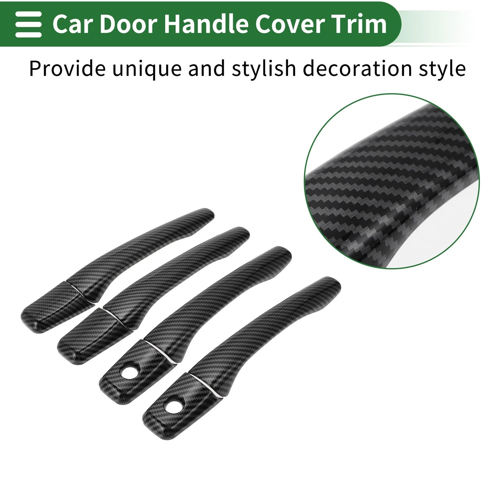 Car Door Handle Cover Trim Replacement for Mitsubishi Lancer EVO (2002–2007)