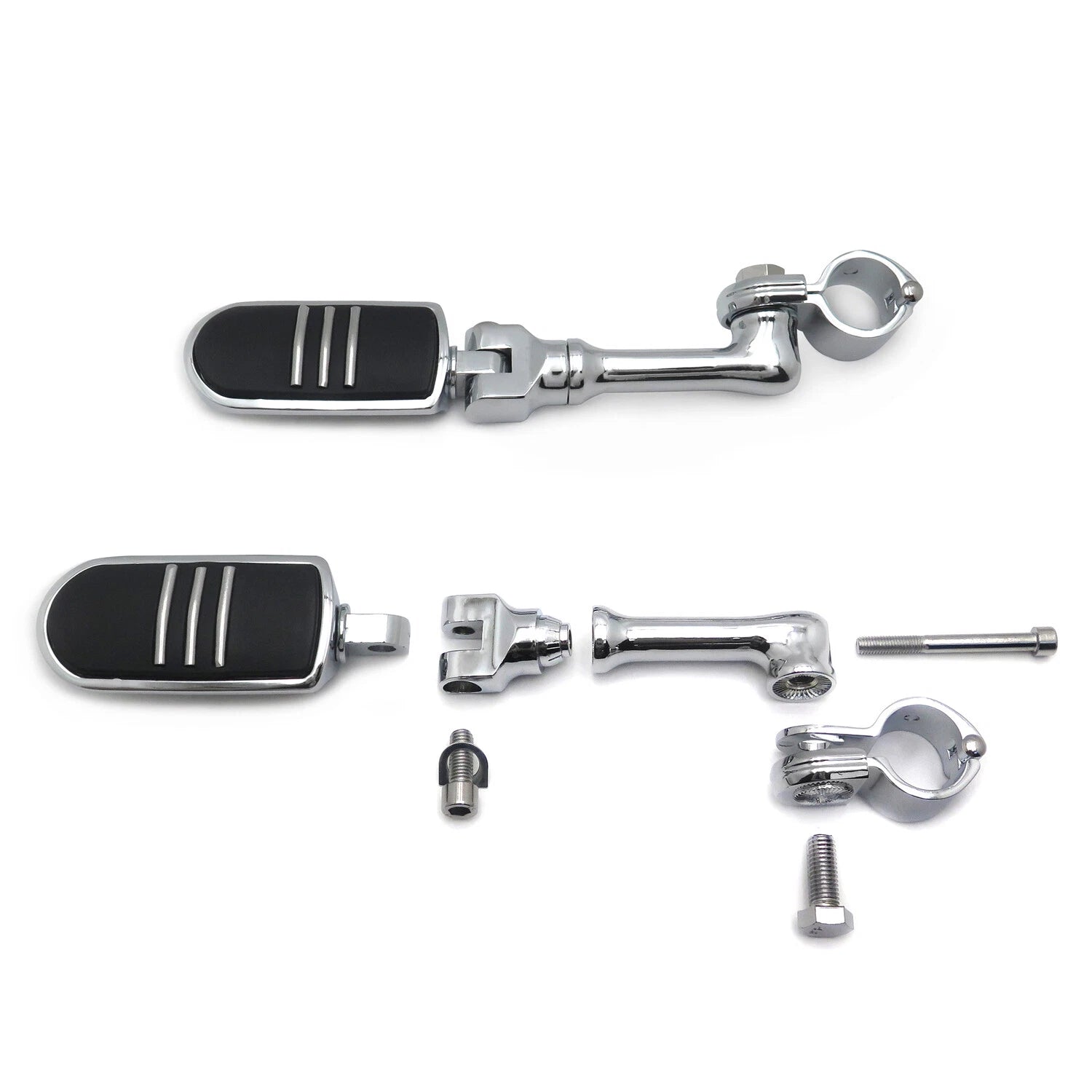 Streamliner Footpegs for 1.25" Highway Engine Guard (Fits )