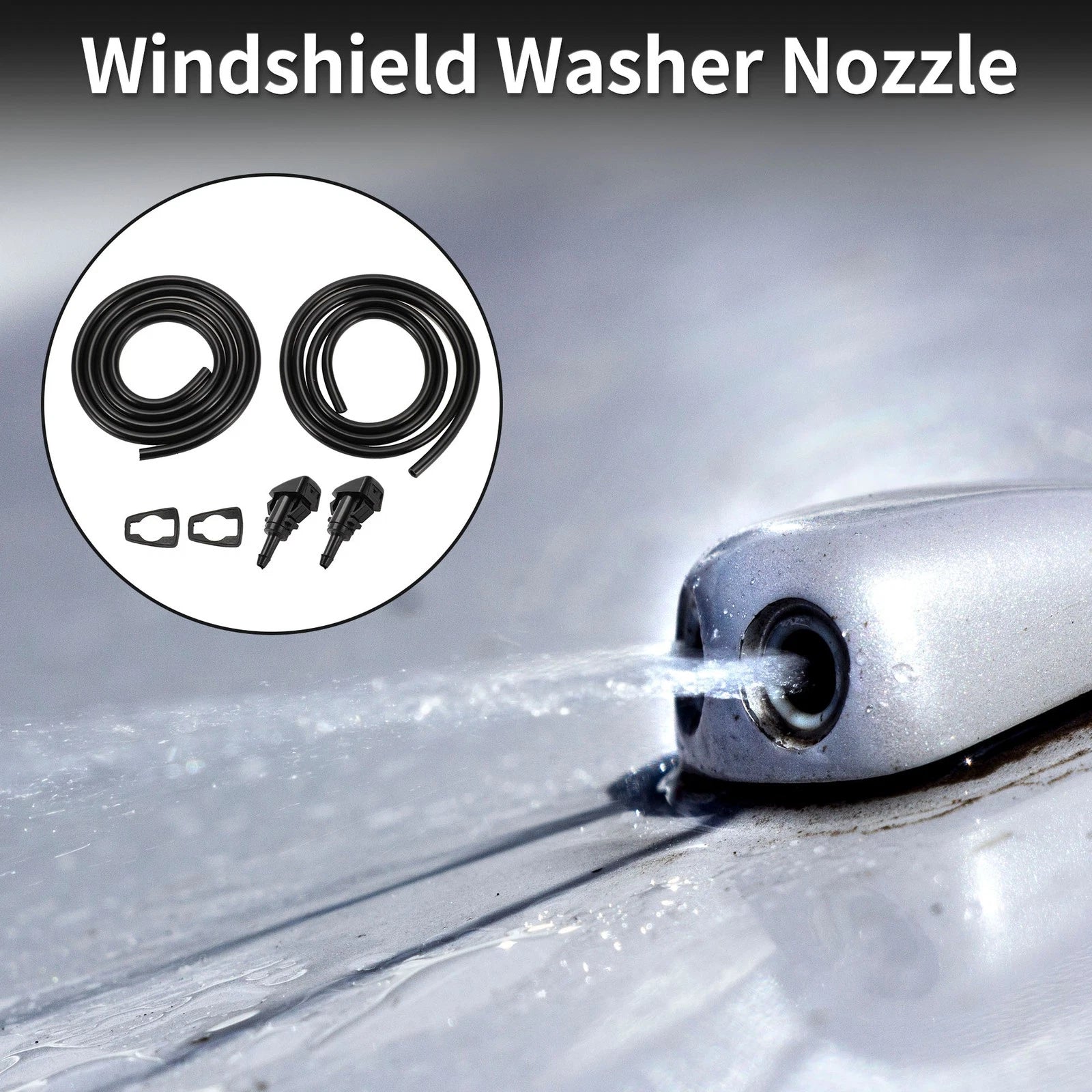 Windshield Washer Nozzle With Gasket for Universal Fit (2000–2025)