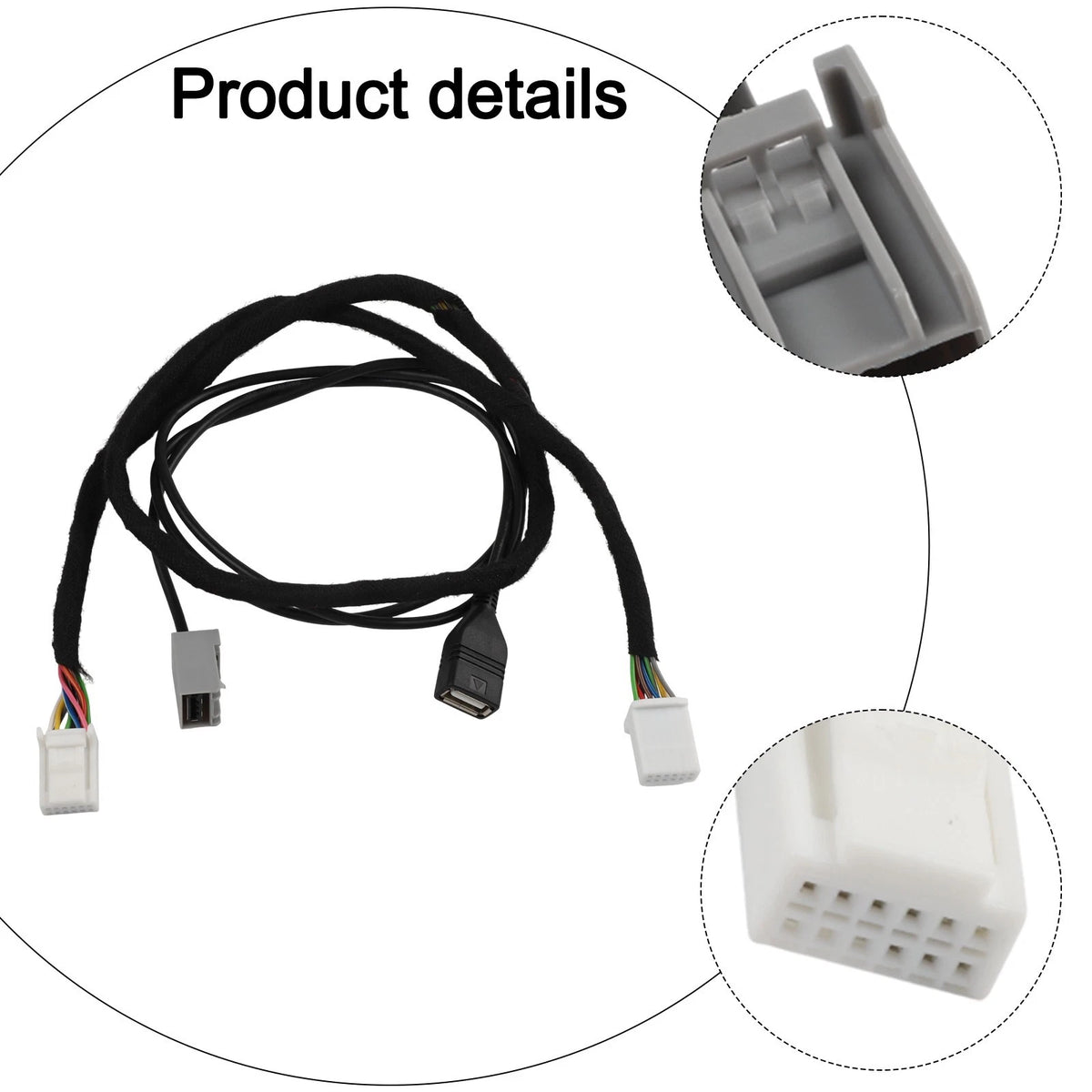 12Pin USB Music Cable Adapter for Toyota Lexus