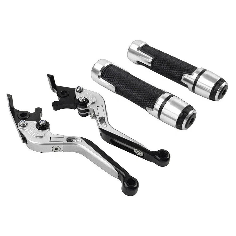 Folding Extendable Brake Clutch Lever Grip Set for Suzuki GSXR600DE