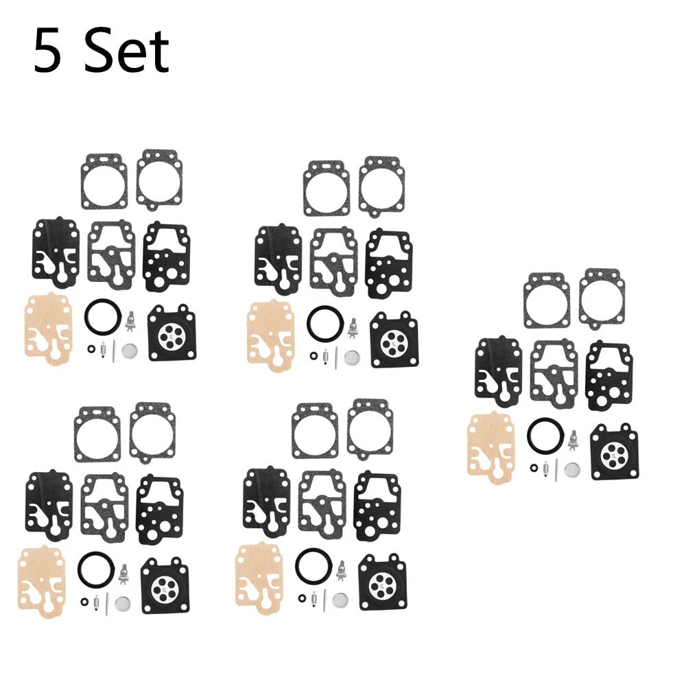 Set of 5 Carburetor Rebuild Kits for Honda GX25 GX35 (WALBRO K20-WYJ)