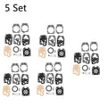 Set of 5 Carburetor Rebuild Kits for Honda GX25 GX35 (WALBRO K20-WYJ)