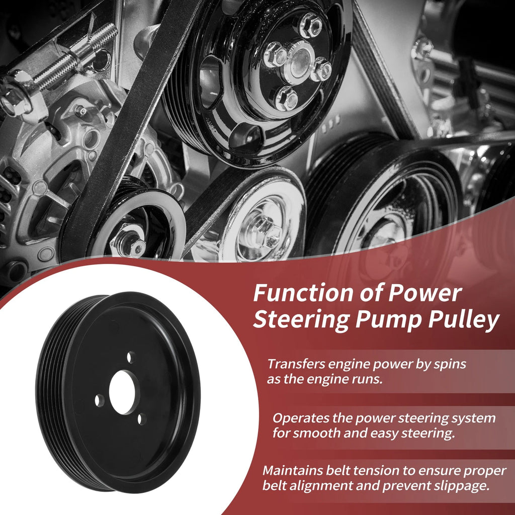 Power Steering Pump Pulley Replacement for BMW 320i 323Ci 323i (1998–2006)