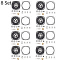 Set of 8 Carburetor Carb Kits for Tecumseh Lawn Mowers (630978, 630932)
