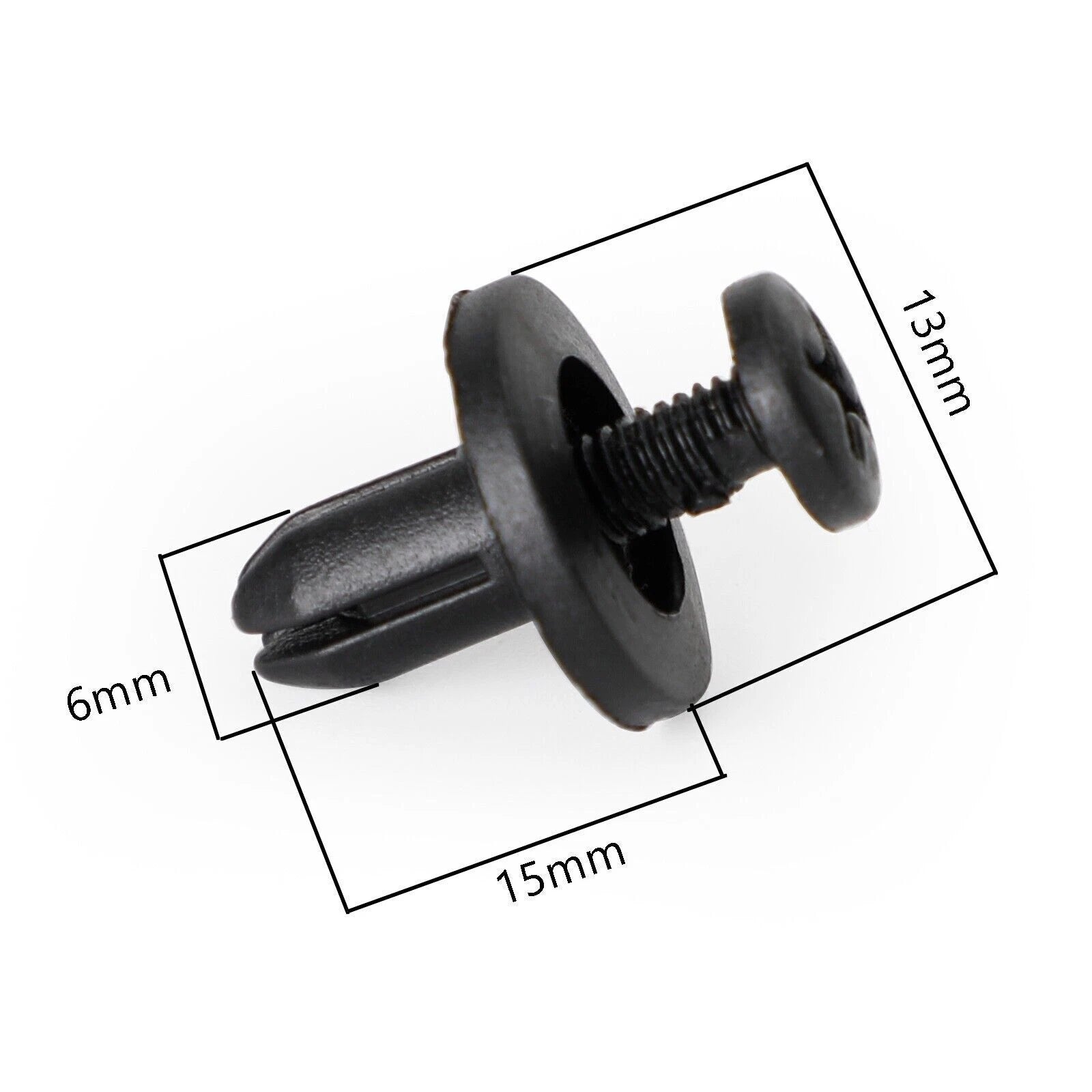 50x 6mm Fairing Clip Screw Rivets for Suzuki GSX