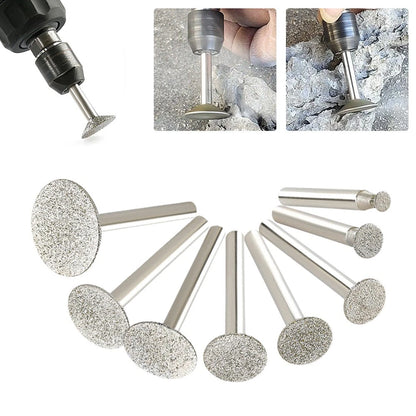 Grinding Bit Set of 10 with 6mm Shank - 6/8/10/14/16/18/20/22/25/30mm