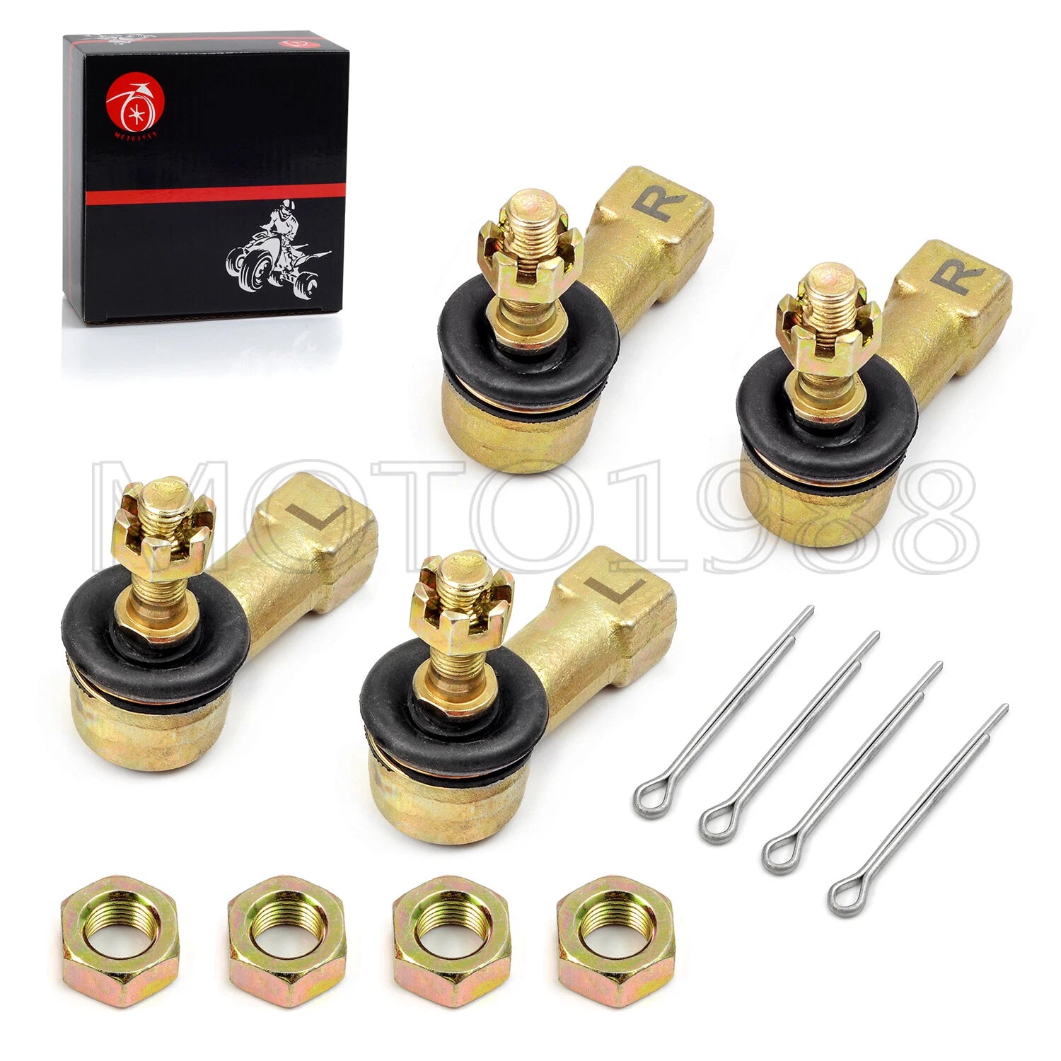 Heavy Duty Chromoly Tie Rod Ends Kit for TRX250R TRX400EX TRX450R (1986–2009)