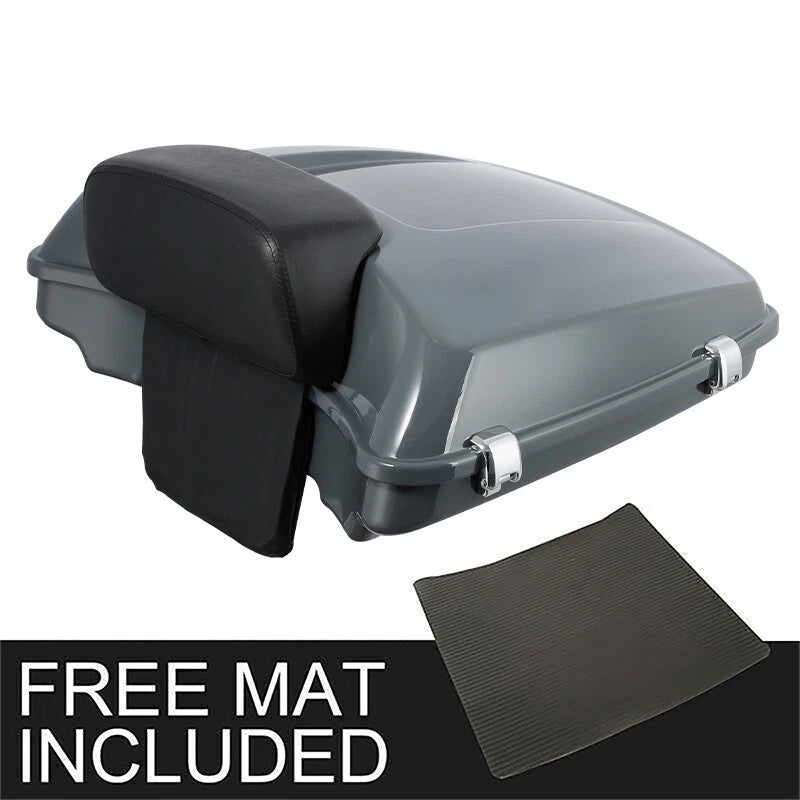 Razor Trunk Backrest for Harley Touring (2009–2013) Gunship Gray