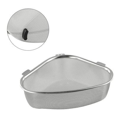 Stainless Steel Sink Strainer for Corner Placement