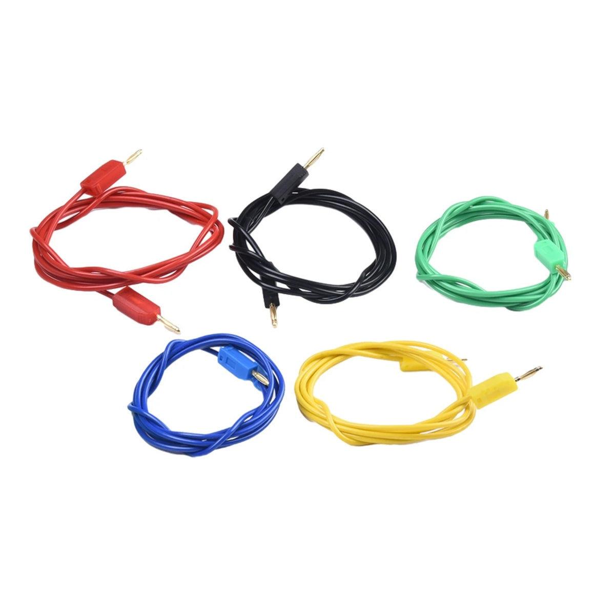 5PCS 2MM Banana Test Wires for Enhanced Connectivity