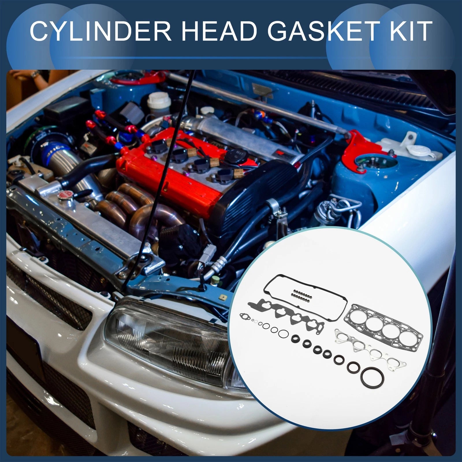 Cylinder Head Gasket Kit Replacement for Mitsubishi 4G93 (1999–2006)