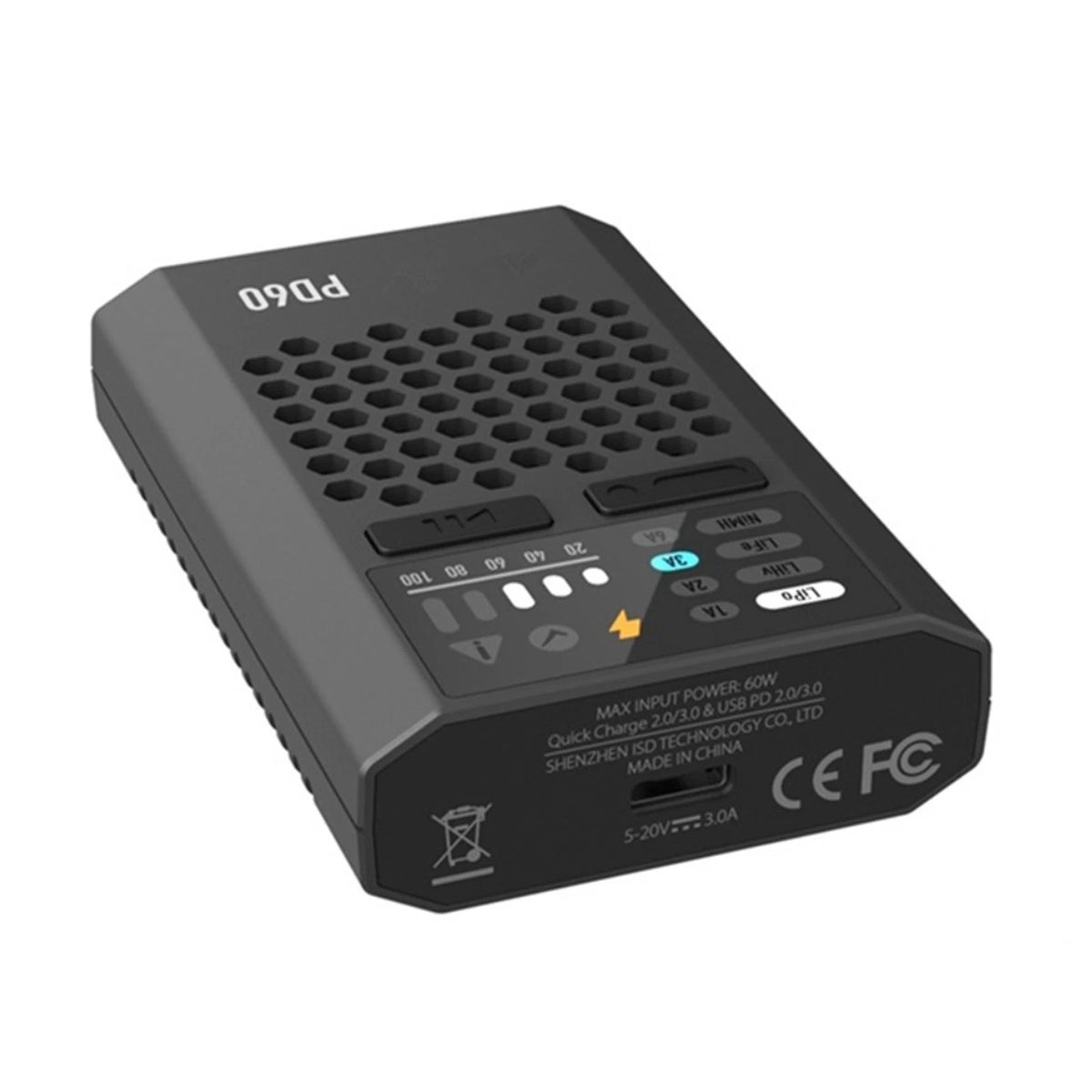 60W Battery Balance Charger for RC Drone 1-4S Lipo (PD60)