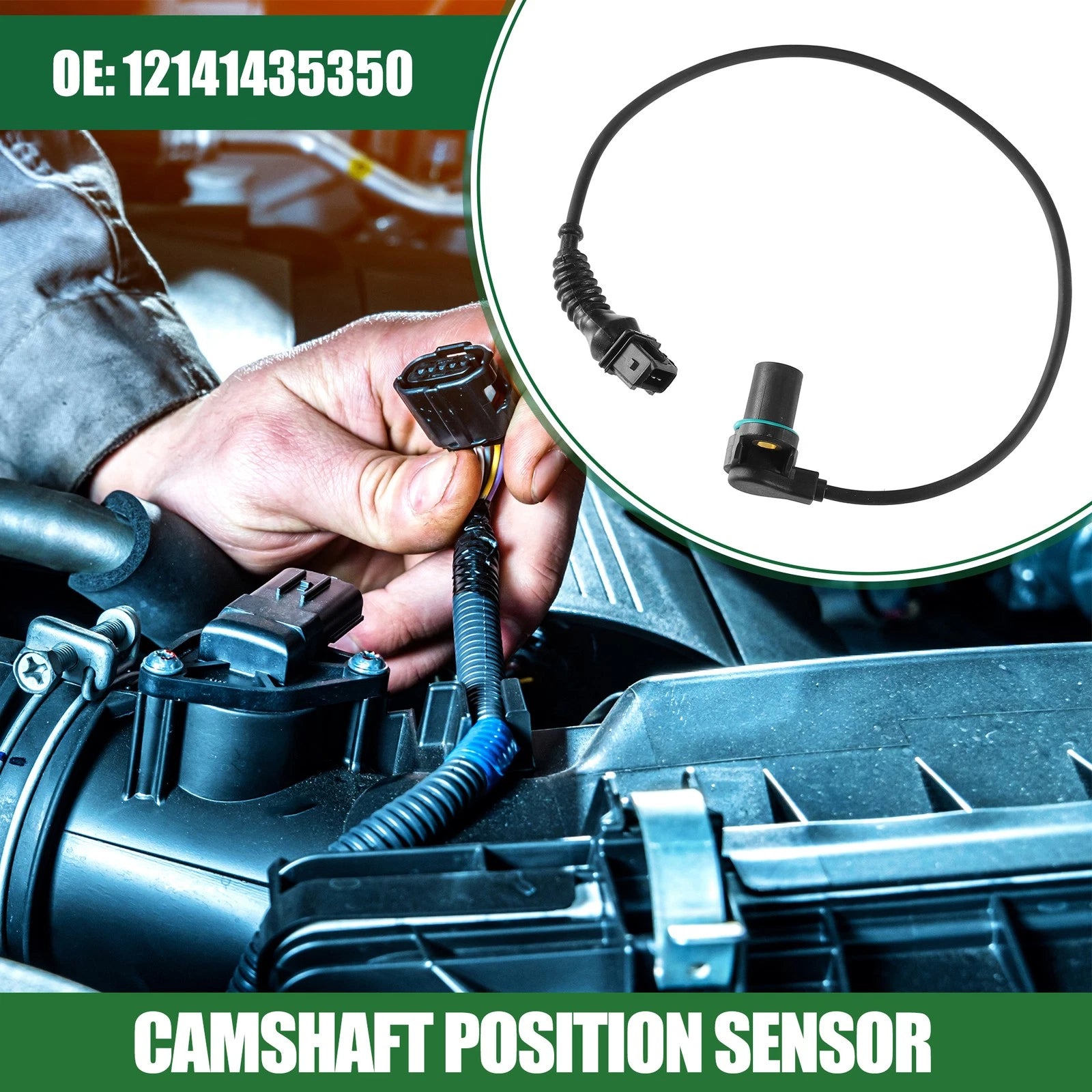 Engine Camshaft Position Sensor for BMW X3 E83 (2004–2006) ABS OEM Replacement
