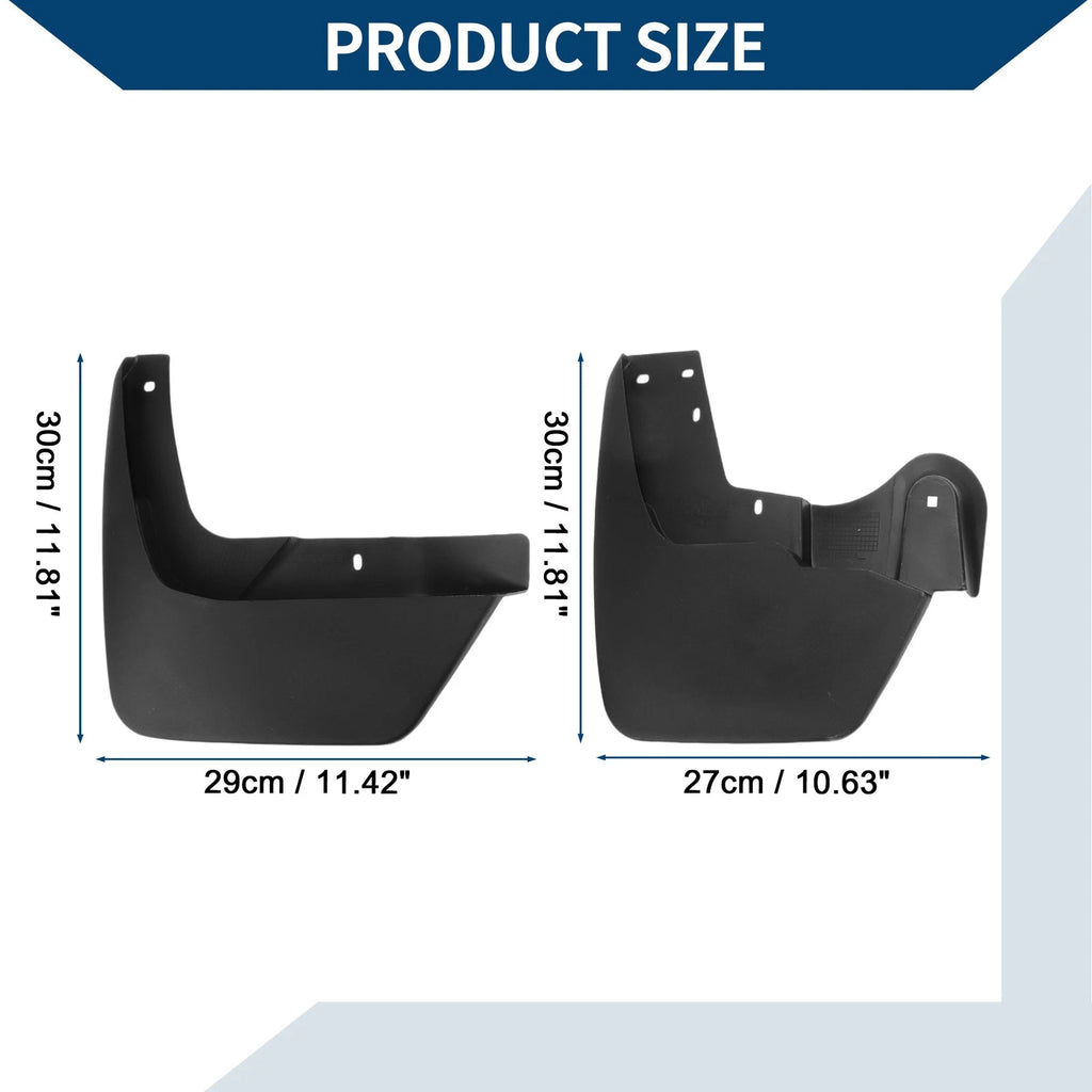 Set of 4 Mud Flaps Splash Guards for Renault Duster (2017–2023)