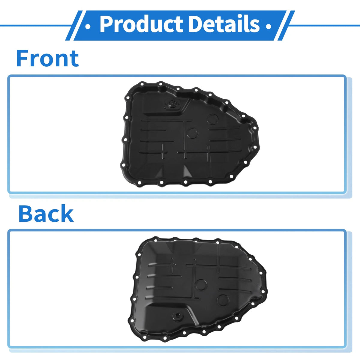 Engine Oil Pan for Hyundai Elantra (2007–2012) No.4528023000 Aluminum Black