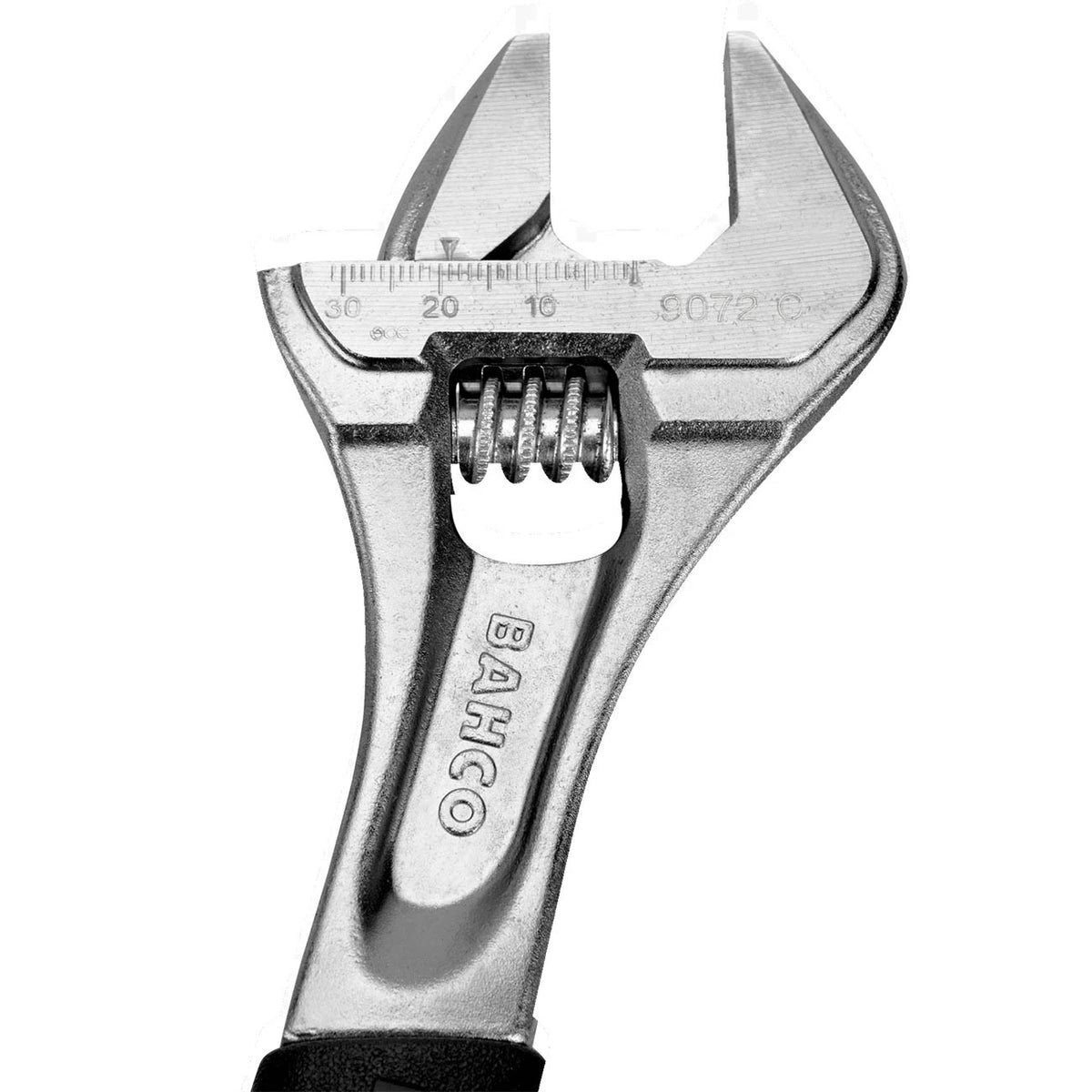 Adjustable Wrench 12" with Rubber Handle and Chrome Finish for Universal Use