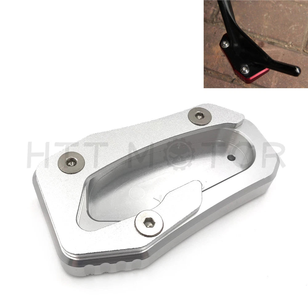 Kickstand Side Stand Extension Plate for Yamaha TMAX 530 SX/DX (2017–2018) Silver