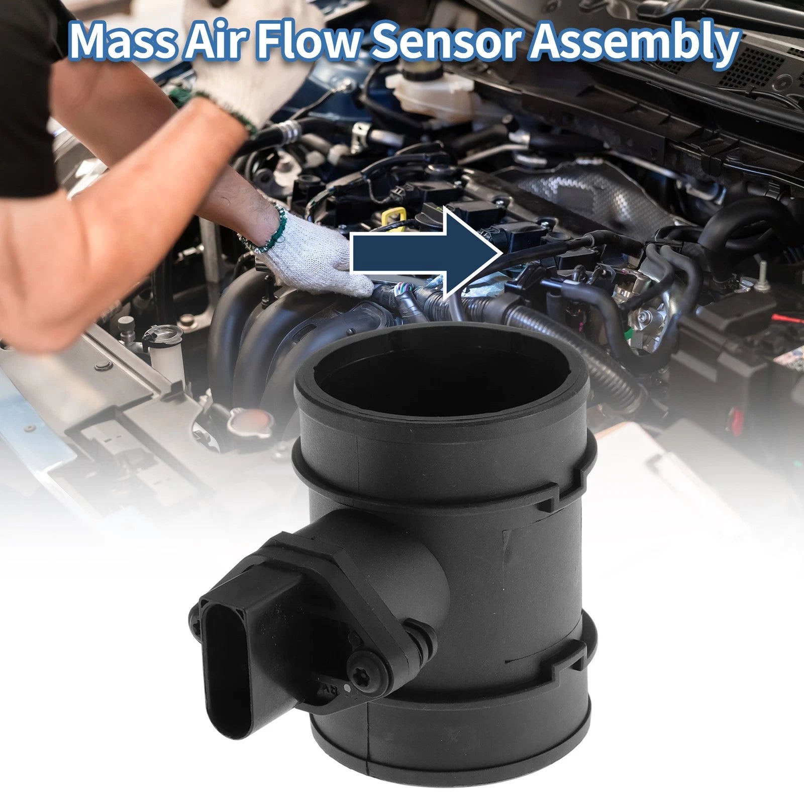 Mass Air Flow Sensor Assembly 0986284006 for Porsche Cayenne (2003–2010)