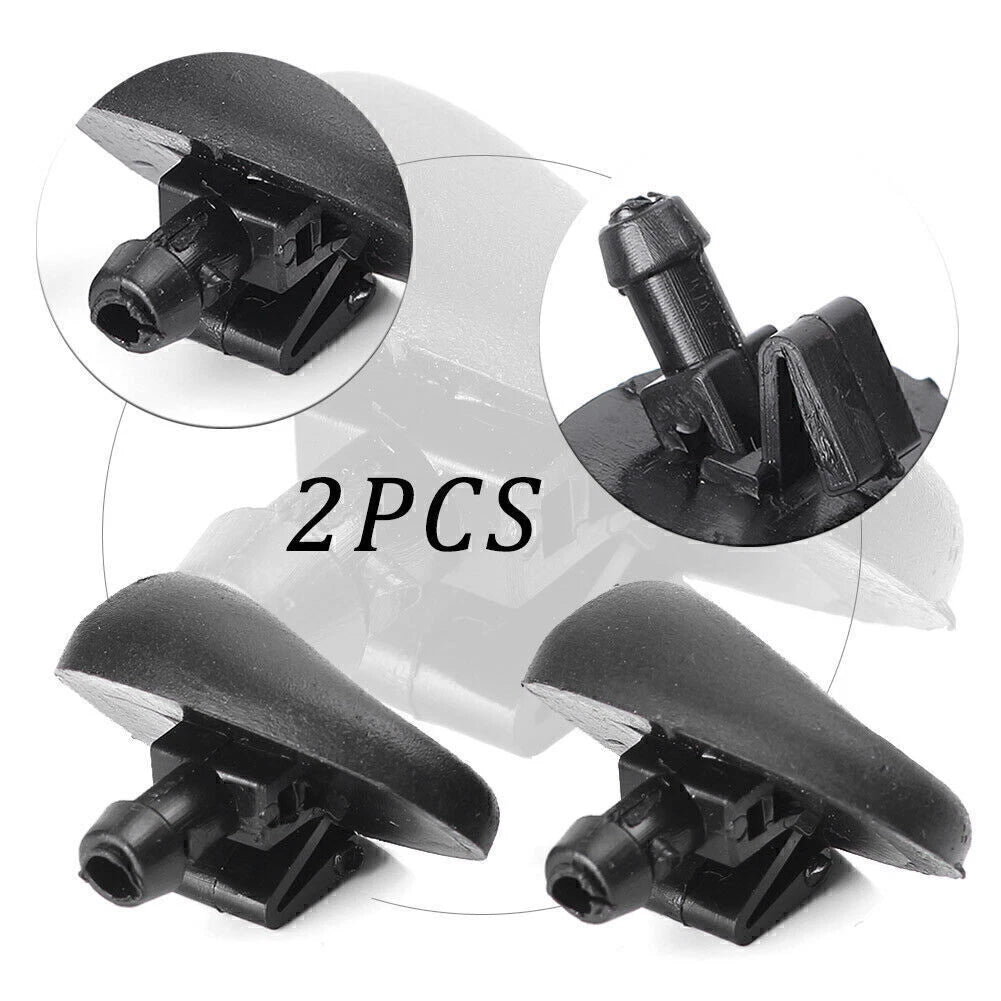 Pair Front Windscreen Washer Jet Nozzle for Peugeot 206, Citroen C2 (2000–2010)