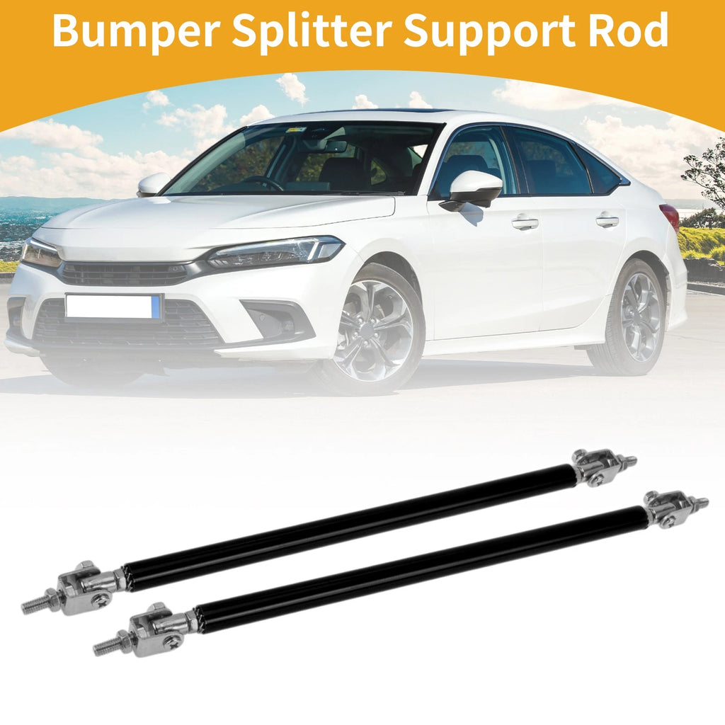 2X Adjustable Front Bumper Lip Splitter Strut Rod Tie for Universal Vehicles