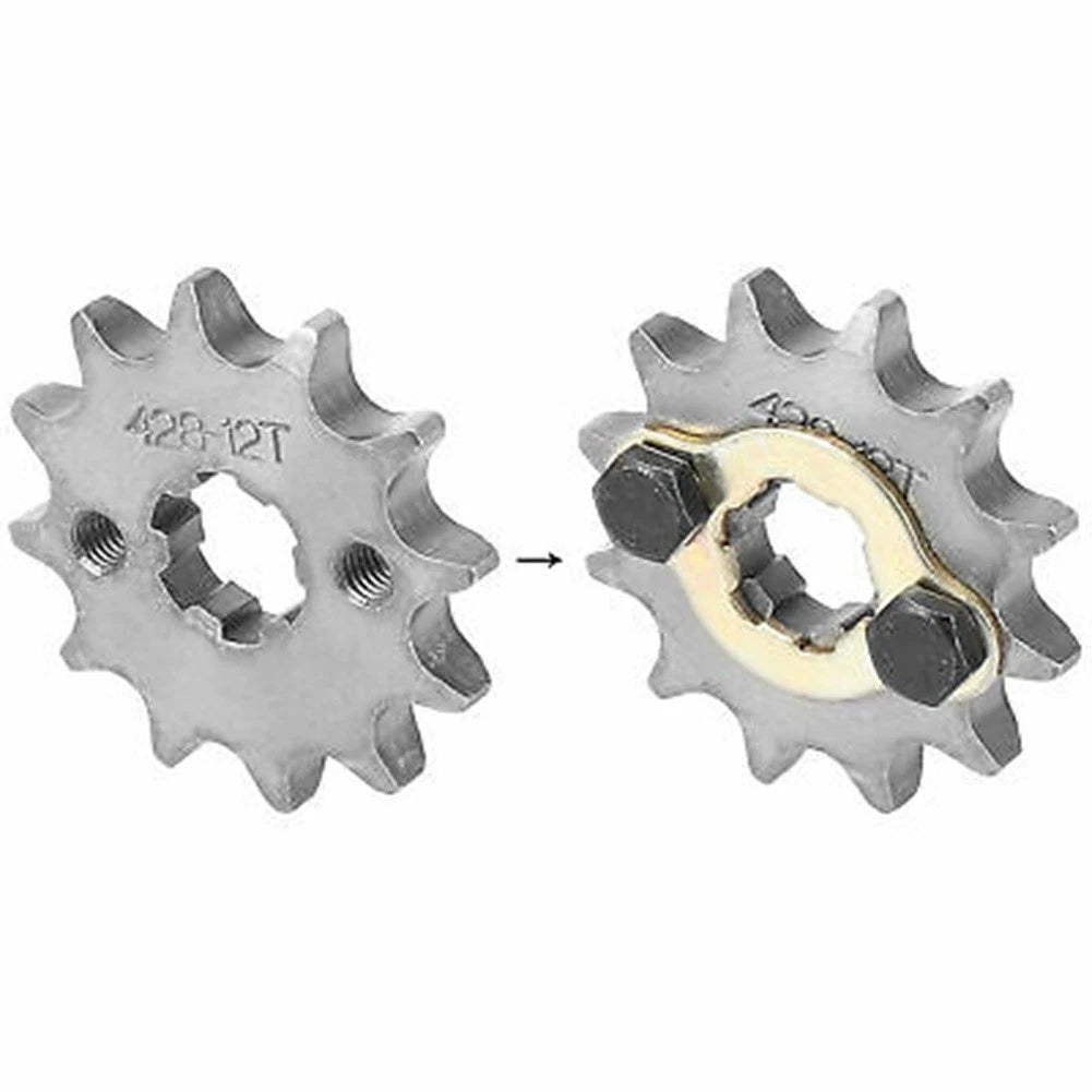 12-Tooth Motorcycle Sprocket for Dirt Bike (M6x1.0, 428)
