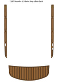 Swim Step Platform Rear Deck Mat for Moomba XLV (2007) - EVA Teak Decking