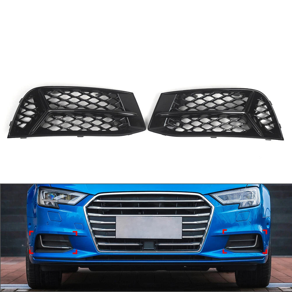 Front Grille Fog Light Cover for Audi A3 Sedan (2017–2020)