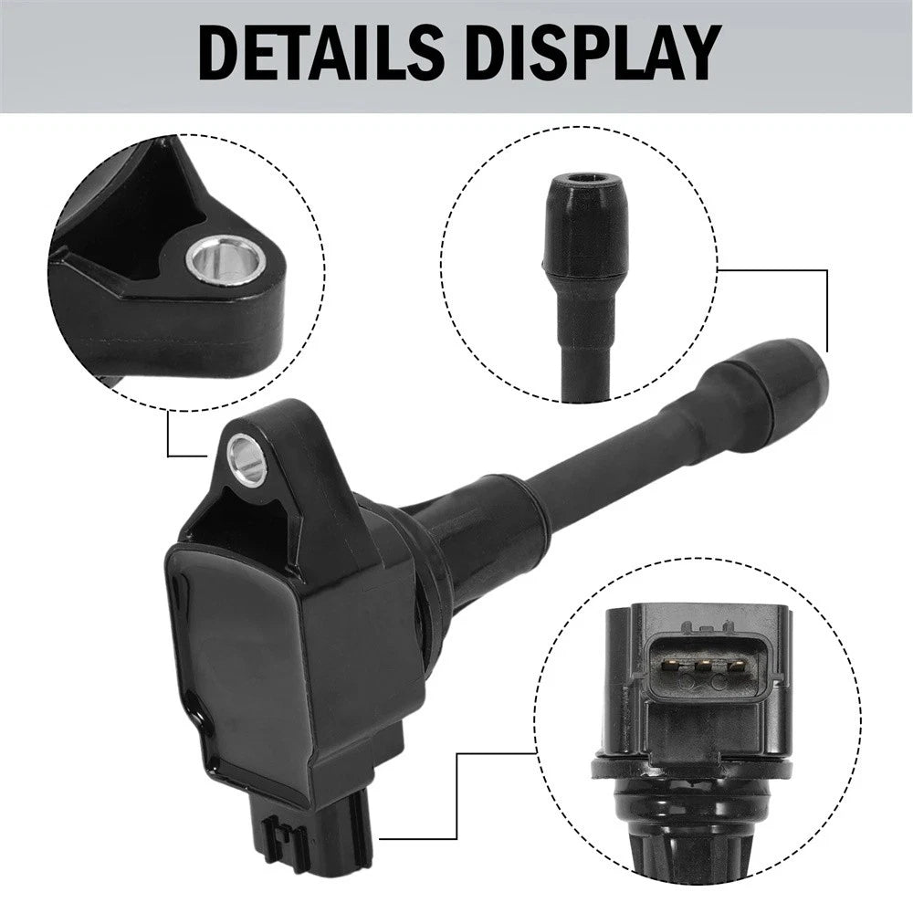 4PCS Ignition Coil & Spark Plug 22448JA00A For Nissan Altima Sentra Rogue Versa
