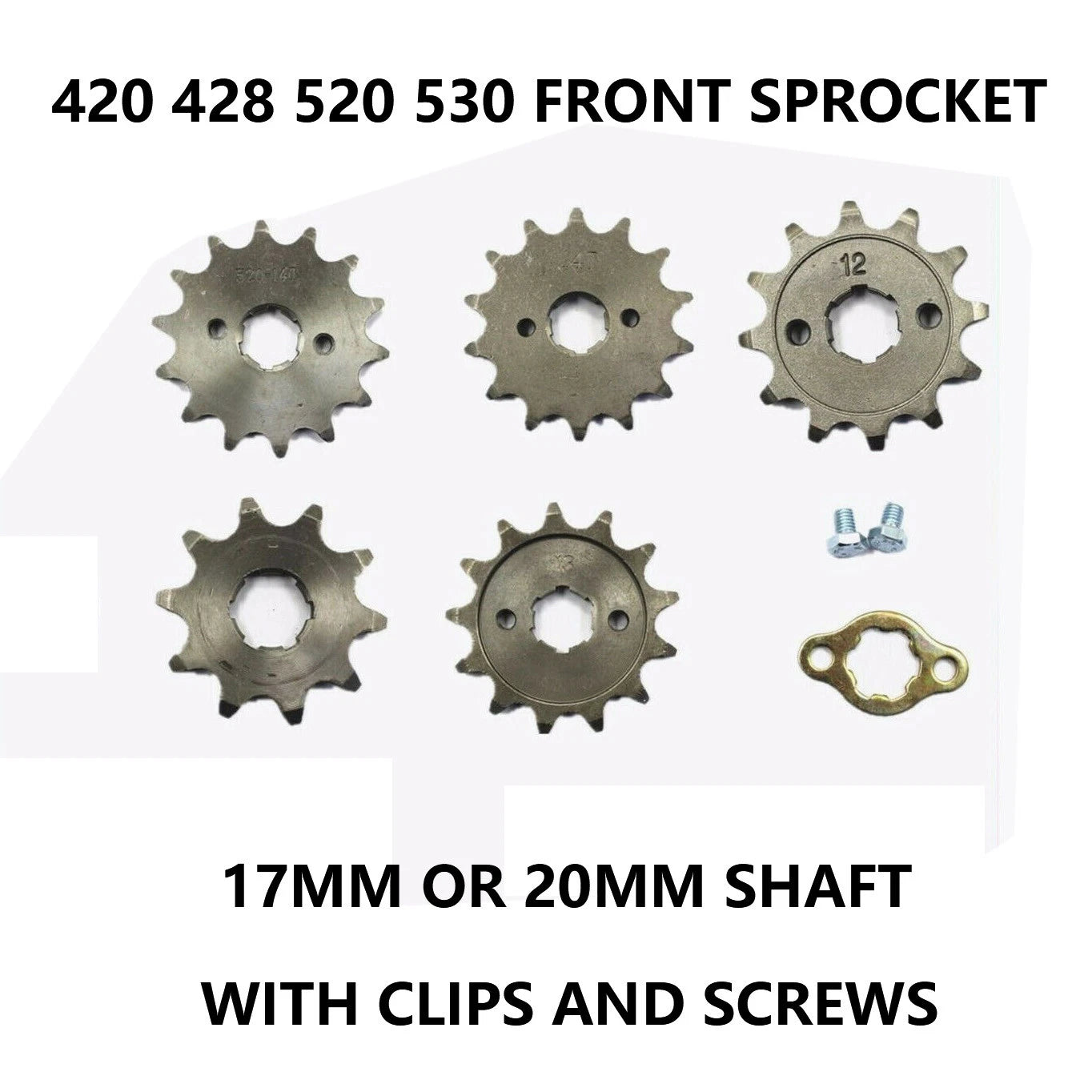 Front Engine Sprocket for PIT PRO Trail Dirt Quad ATV (420/428/520/530)