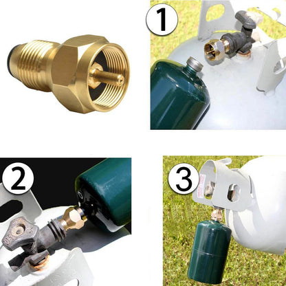 1X Propane Adapter Refill for 1 Pound Cylinders from 20lb LP Gas Tank
