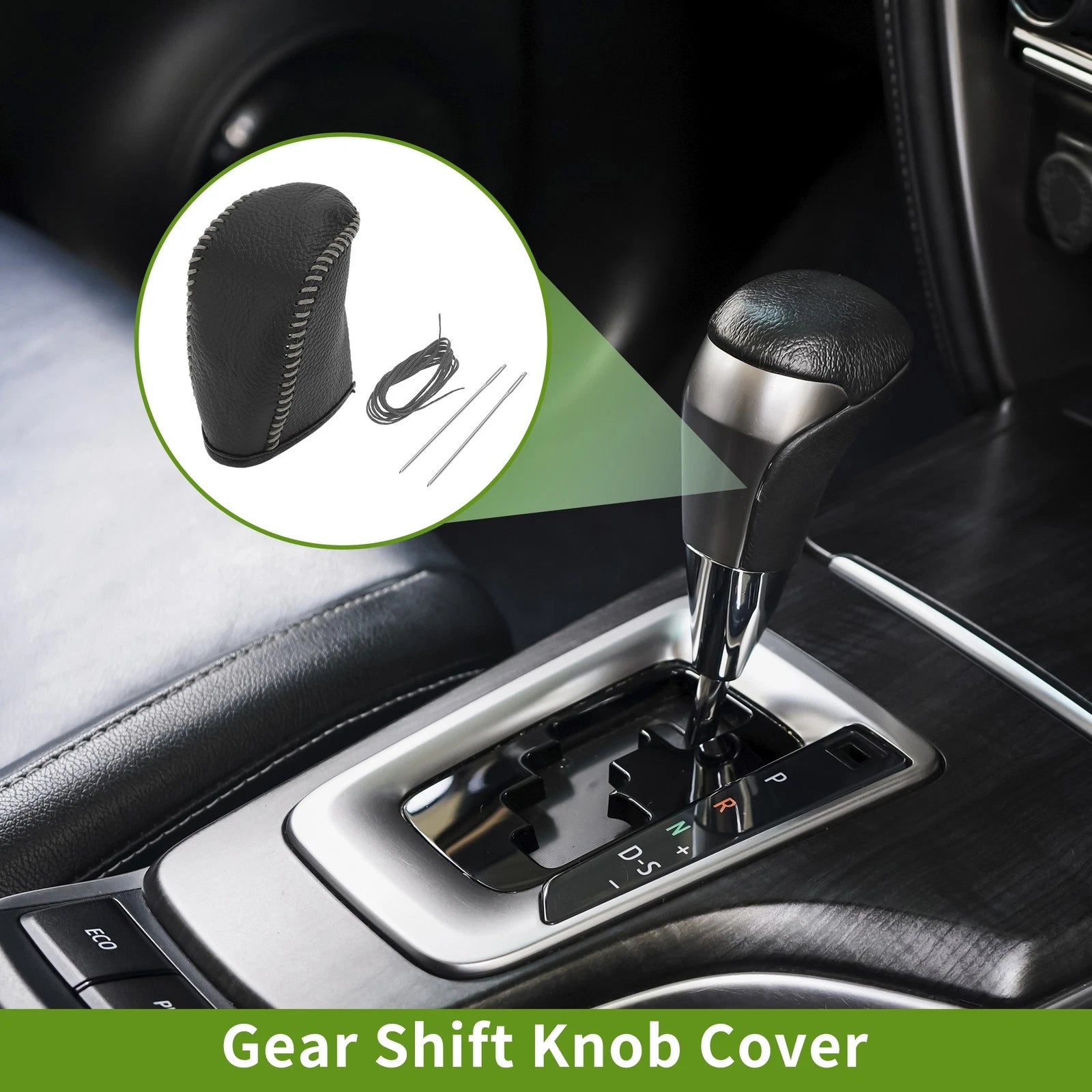 Gear Shift Knob Cover Replacement for Dodge Journey (2011–2020) Pebbled Black