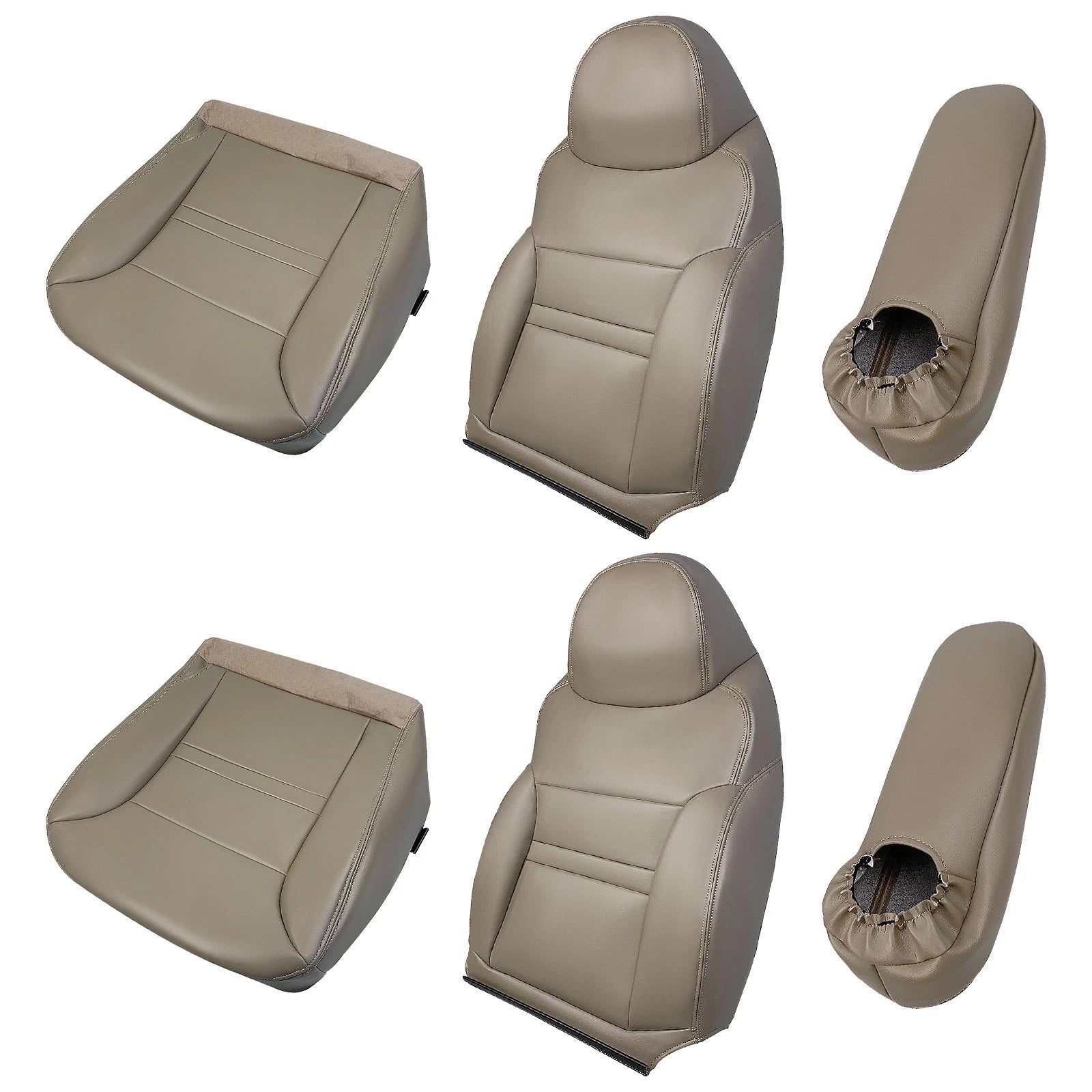Leather Seat Cover for Ford Excursion Limited (2000–2001) Tan