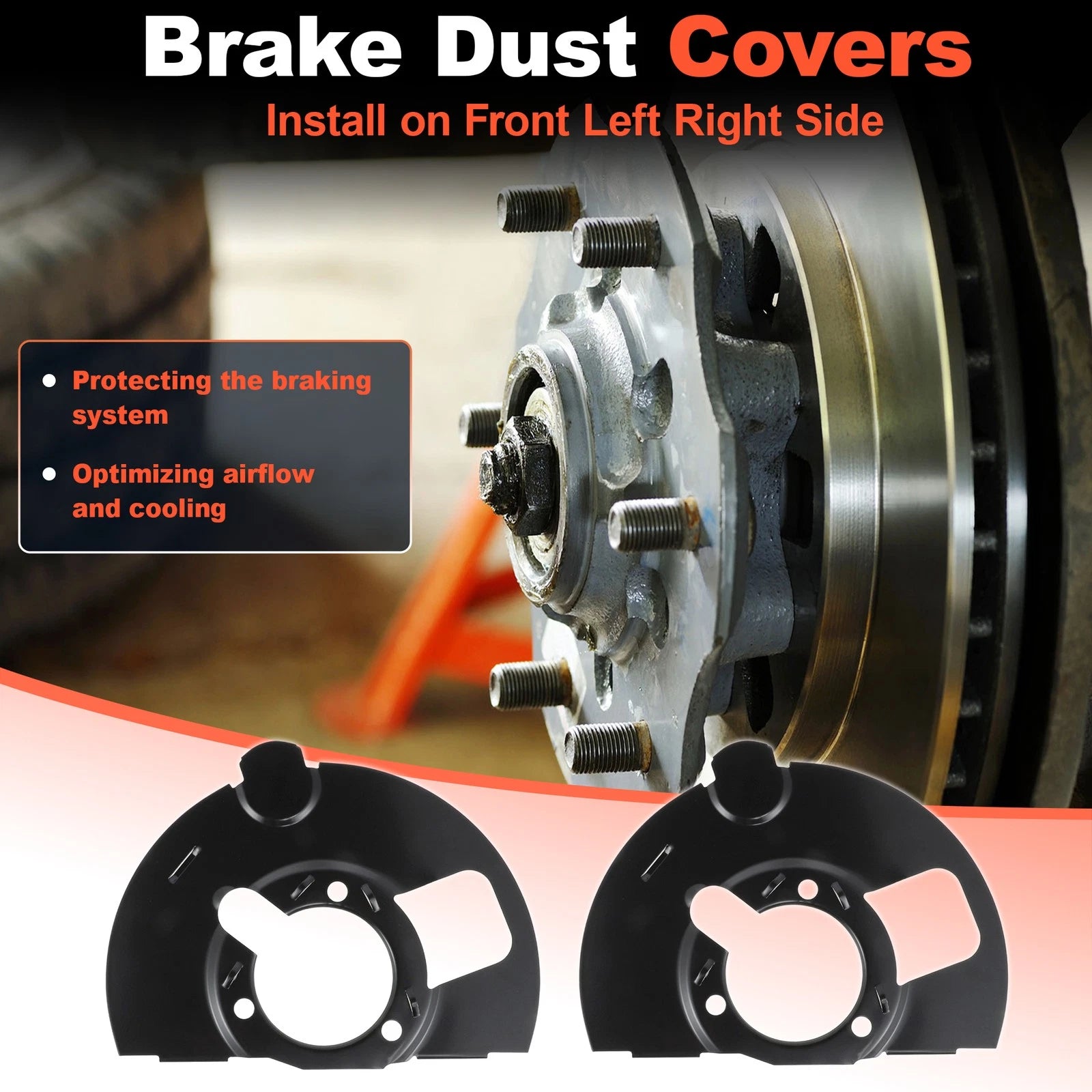 Front Left Brake Dust Shield Replacement for Chevrolet GMC Cadillac (2006–2019)