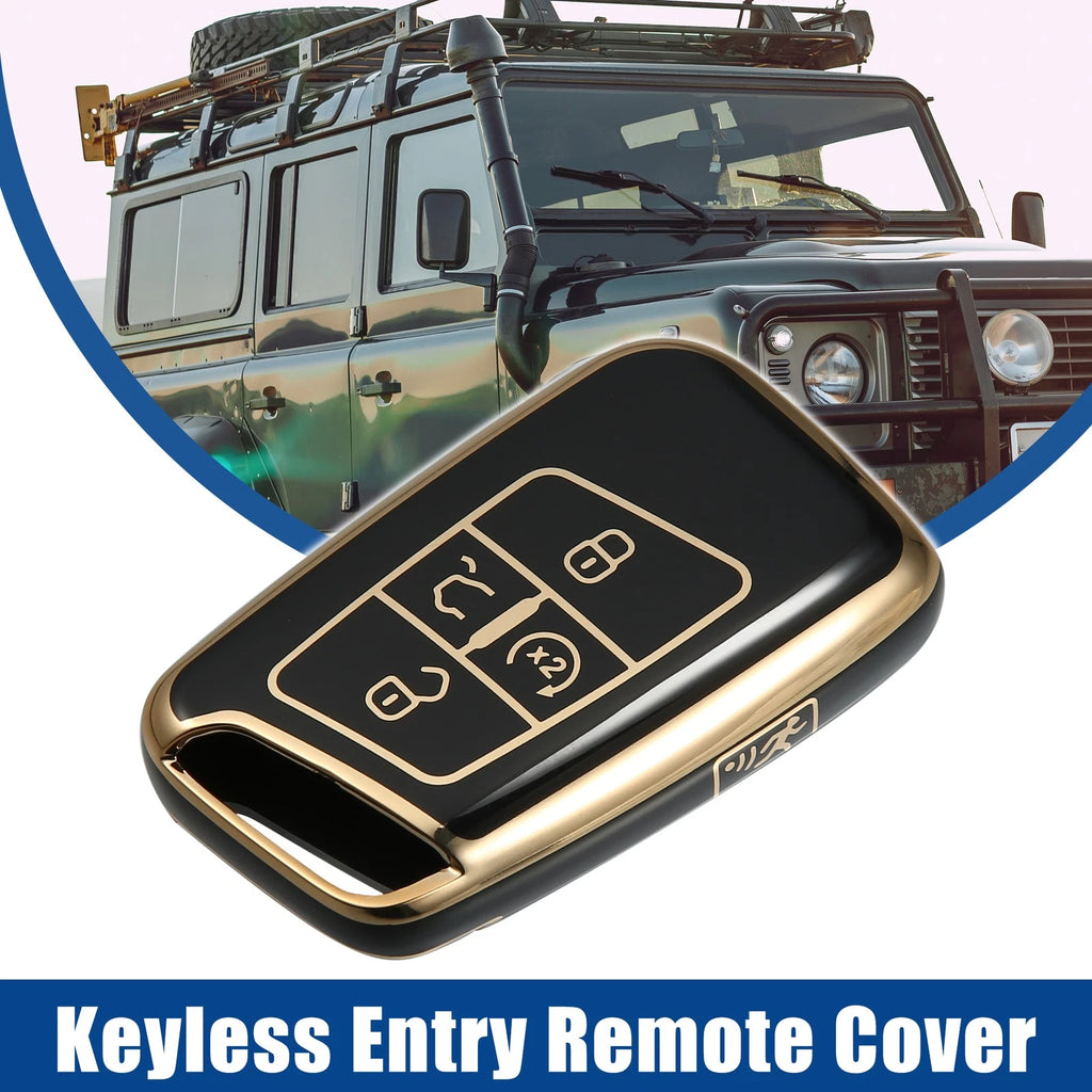 Keyless Entry Remote Cover Black 4 Button for Volkswagen Jetta (2018–2023)