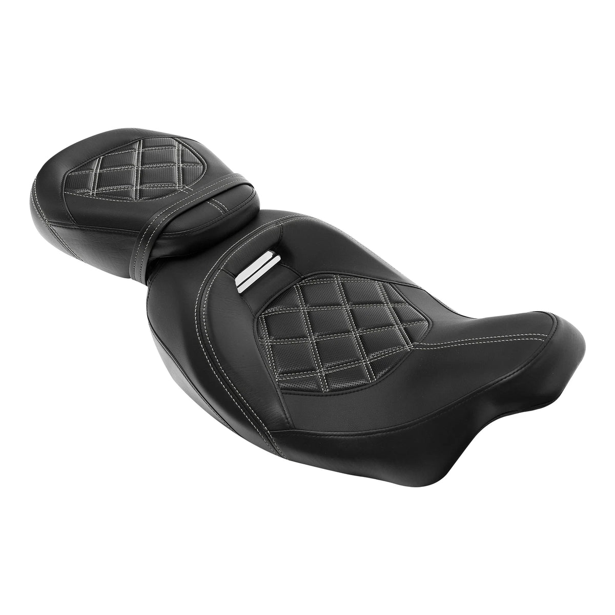 2X Driver & Passenger Seats for Harley Touring Street Glide (2009–2023) Black
