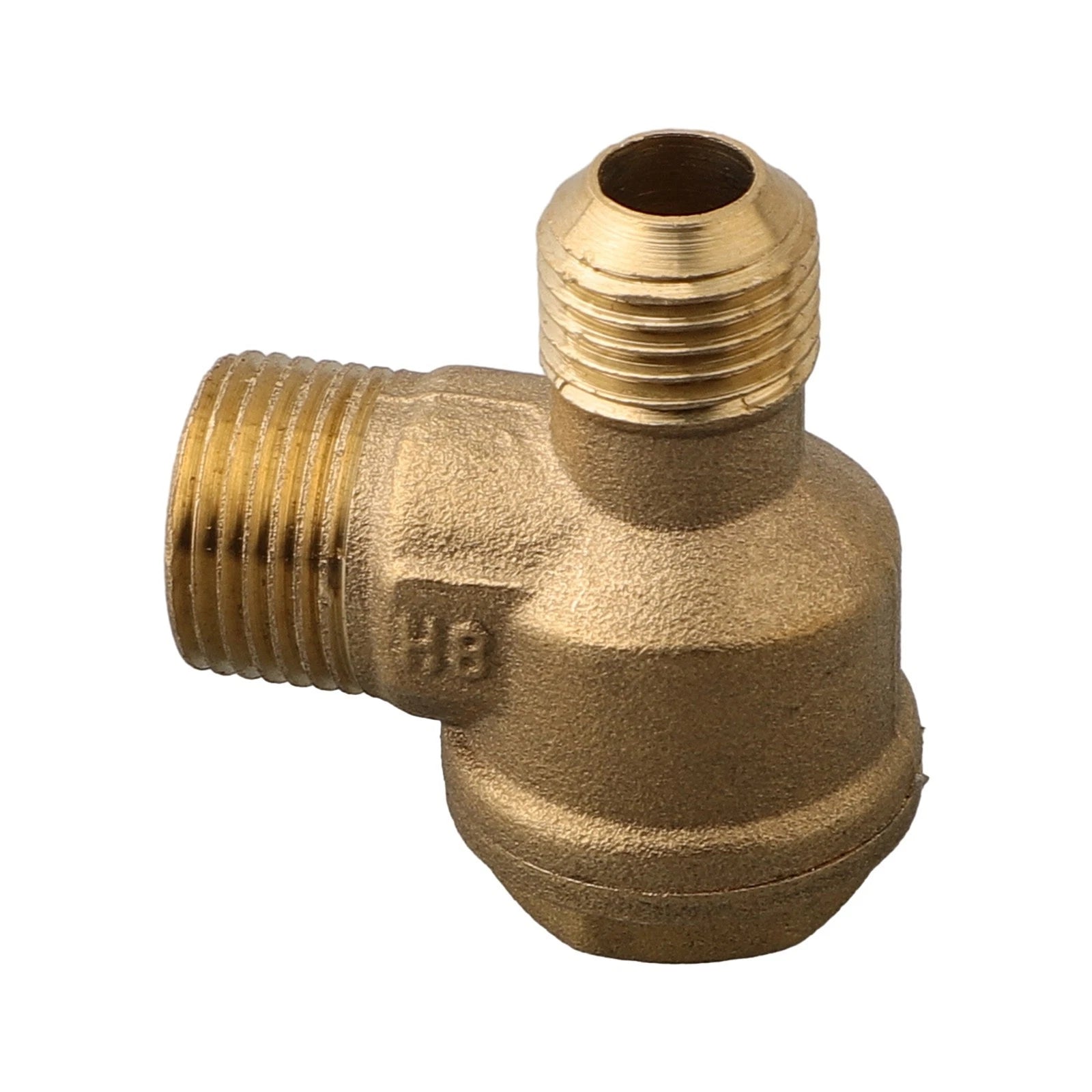 2X Brass Male Threaded Check Valve Connector for Air Compressor