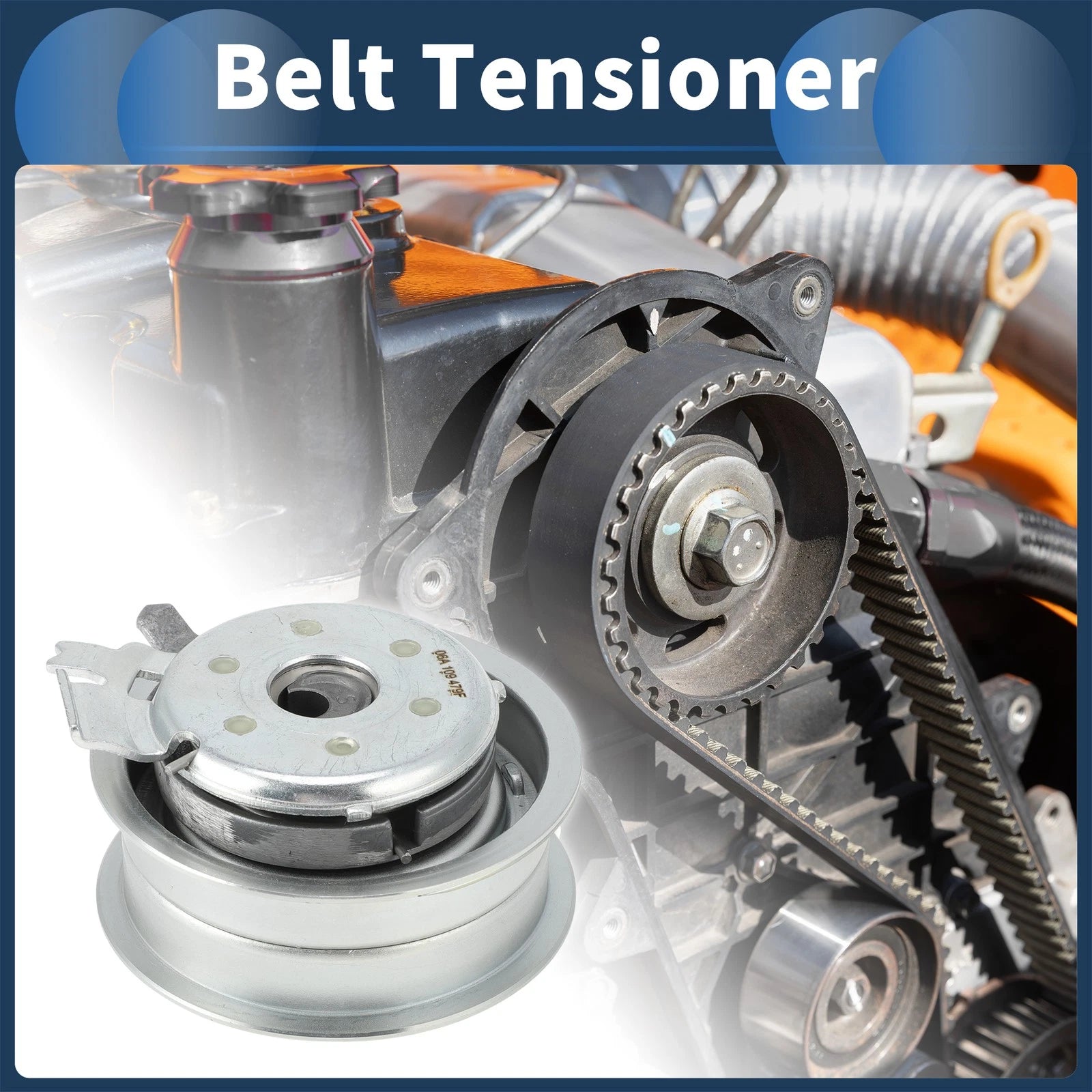 Belt Tensioner Replacement for Volkswagen Beetle Jetta (1998–2014) Metal 1 Pc