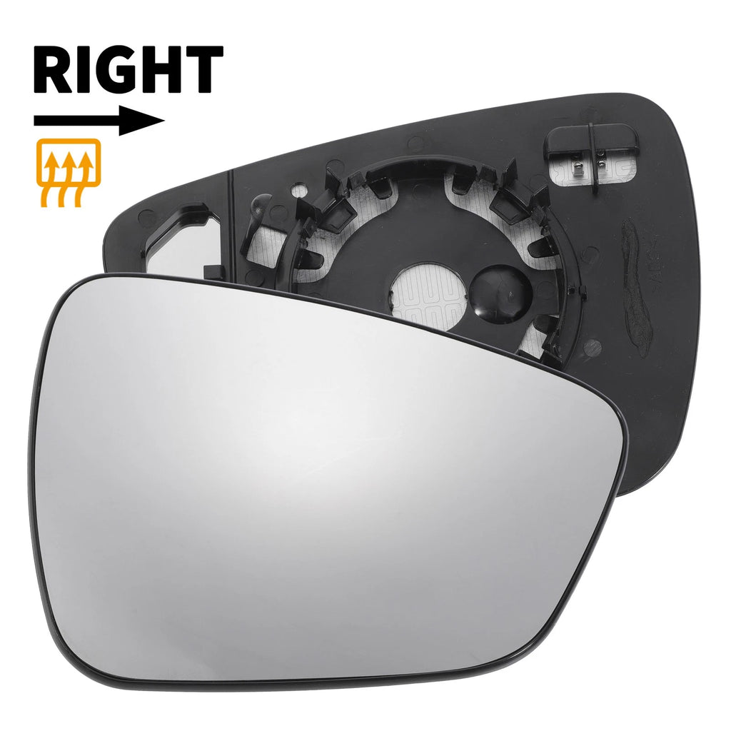 Right Side Mirror Glass with Back Convex Heated Replacement for Ford Kuga (2019–2023)