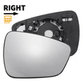 Right Side Mirror Glass with Back Convex Heated Replacement for Ford Kuga (2019–2023)