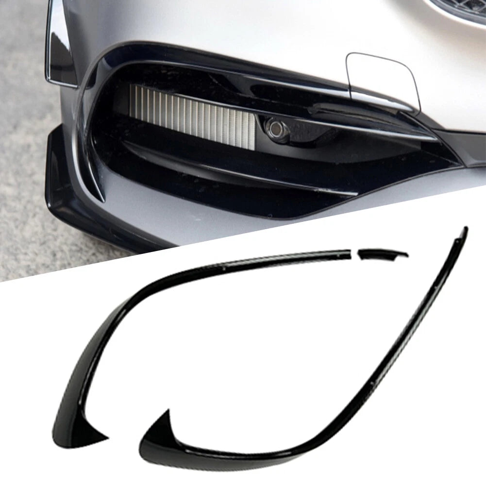 2X Front Bumper Lip Splitter Spoiler for Mercedes Benz A-Class (2016–2018)