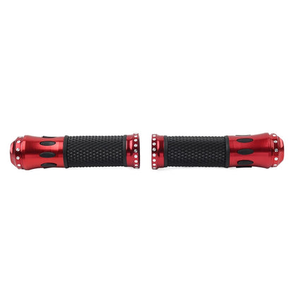 7/8" Handlebar Grips for Honda Yamaha Suzuki (Red)