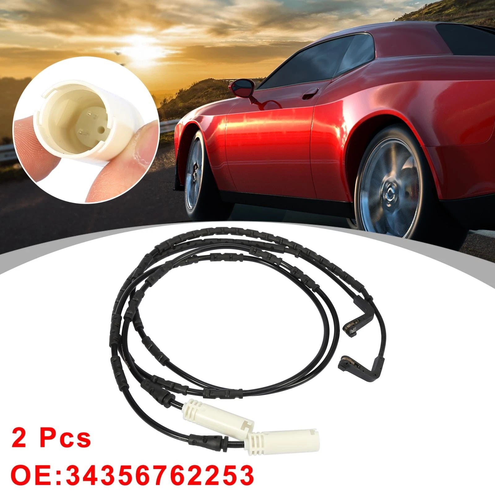 Rear Brake Pad Wear Sensor Set for BMW 335i 2007–2009