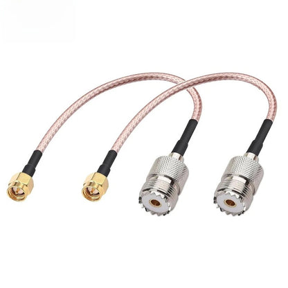 15CM SMA Male to UHF Female RG316 Cable with PTFE Insulator
