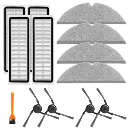 Replacement Side Brushes and Mop Cloths Kit for DREAME D20 Plus Vacuum