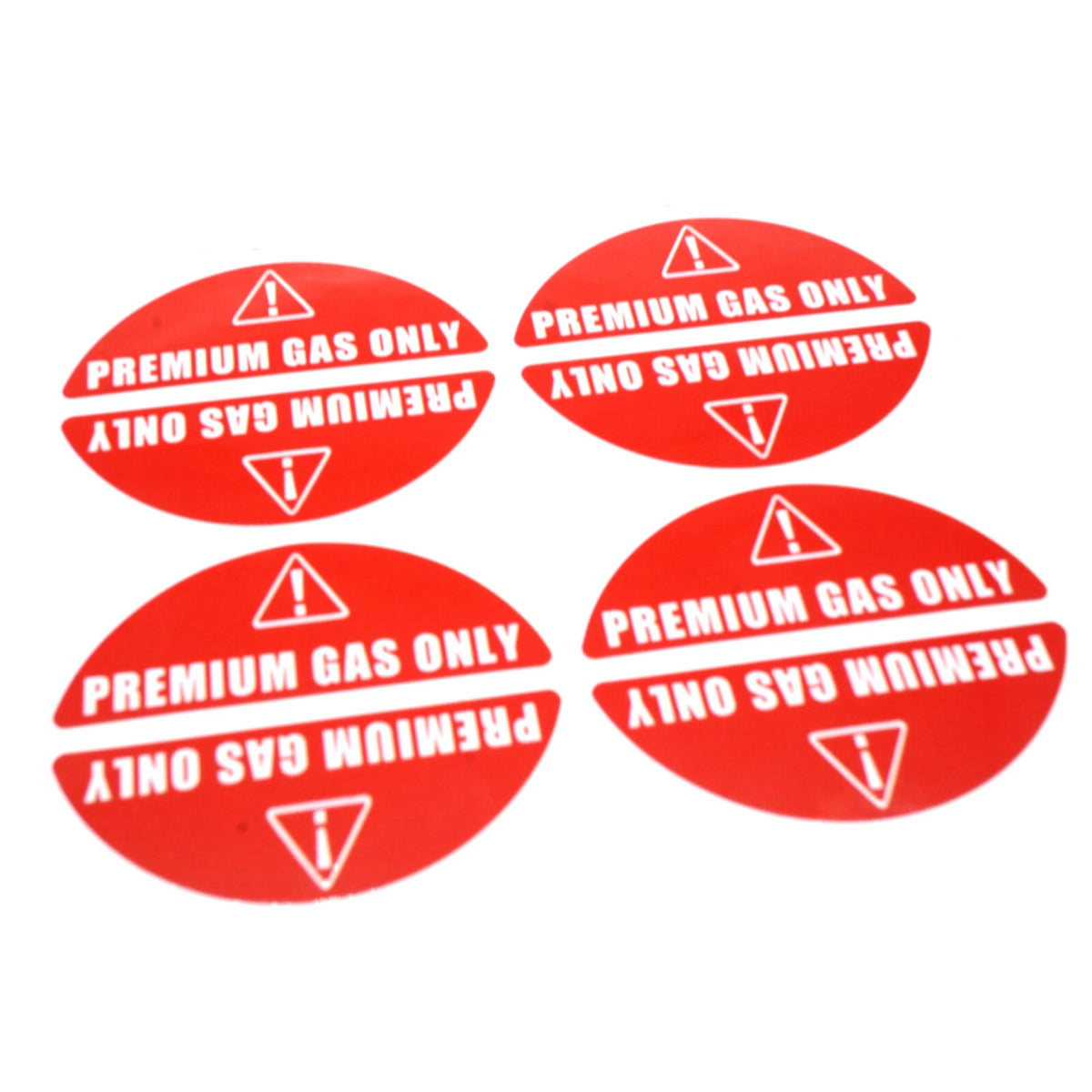 16 Pairs Gas Only Stickers for High Performance Engines & Gas Cans