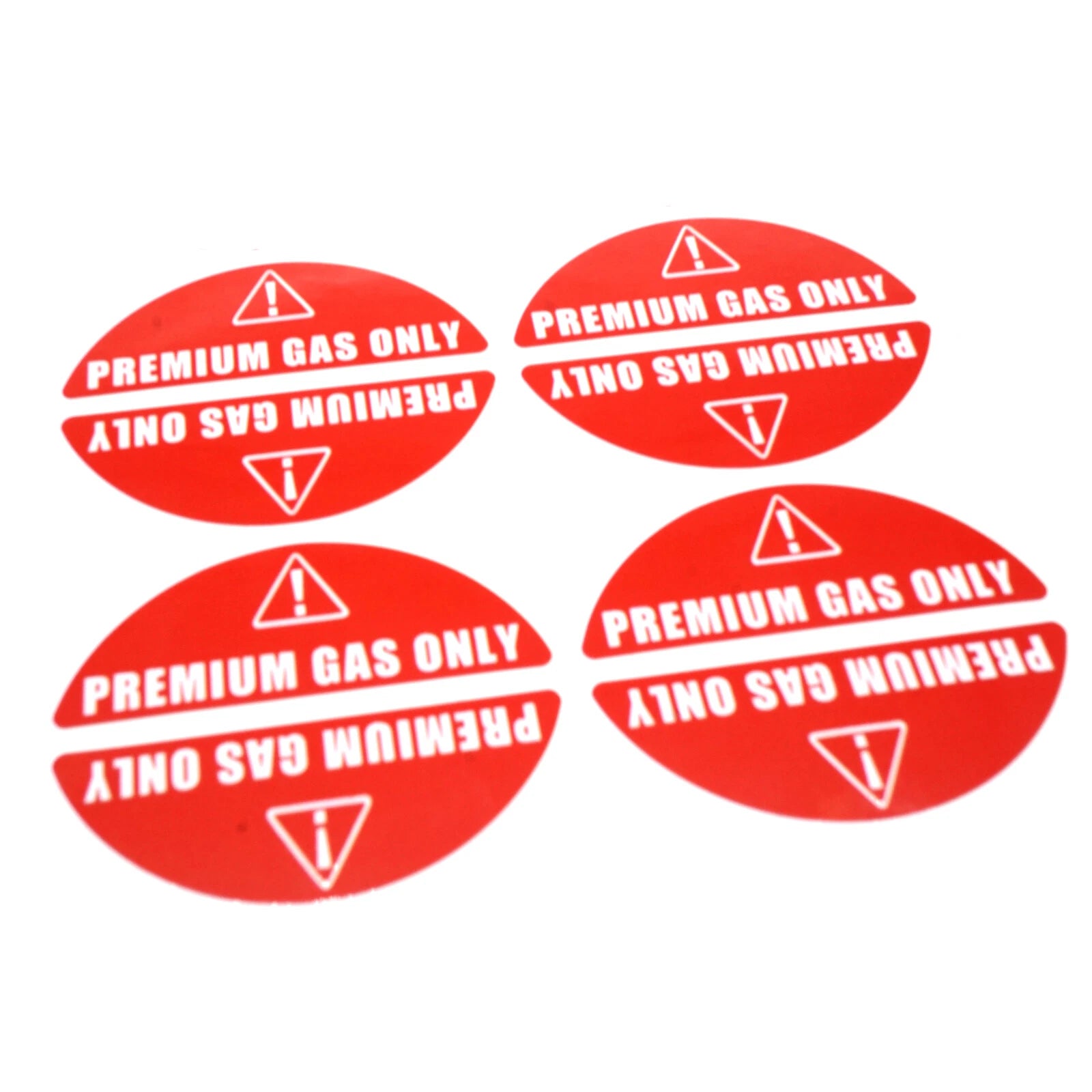 16 Pairs Gas Only Stickers for High Performance Engines & Gas Cans